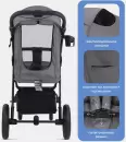 Детская прогулочная коляска MOWbaby Nimbus Air / MB104 (серый) icon 5