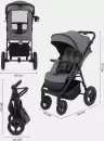 Детская прогулочная коляска MOWbaby Nimbus Air / MB104 (серый) icon 6
