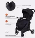 Детская прогулочная коляска MOWbaby Smart / MB101 (black) icon 5