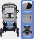 Прогулочная коляска MOWbaby Trail 2025 MB090 (серый) фото 6