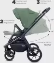 Детская универсальная коляска MOWbaby Zoom Pu 3 в 1 / RA087 (Olive) icon 2