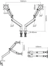 Кронштейн для монитора NB G35 (темно-серый) icon 3