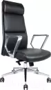Кресло офисное Norden Лондон Люкс ZR8637H-408 (хром /черная экокожа) icon