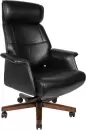 Офисное кресло Norden Вагнер / A2067 black leather (черный/натуральное дерево) icon