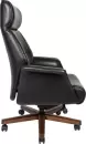 Офисное кресло Norden Вагнер / A2067 black leather (черный/натуральное дерево) фото 5
