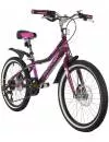 Детский велосипед Novatrack Alice 20 2021 (фиолетовый) фото 2