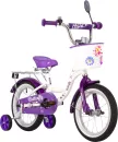 Детский велосипед Novatrack Butterfly 14 2023 147BUTTERFLY.WVL23 (белый/фиолетовый) фото 2