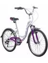 Велосипед NOVATRACK Butterfly 24 (белый/фиолетовый, 2019) фото 2