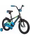 Велосипед детский NOVATRACK Lumen 16 (черный/синий, 2019) фото 2