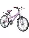 Велосипед детский NOVATRACK Novara 20 (розовый/белый, 2019) фото 2