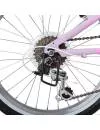 Велосипед детский NOVATRACK Novara 20 (розовый/белый, 2019) фото 6