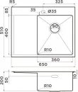 Кухонная мойка Omoikiri Akisame 65 IN-R icon 2