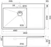 Кухонная мойка Omoikiri Akisame 86-GB-L Side icon 8