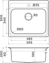 Кухонная мойка Omoikiri Ashi 56 IN icon 2