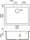 Кухонная мойка Omoikiri Bosen 61 BL icon 2