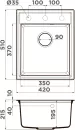 Кухонная мойка Omoikiri Daisen 42 BL icon 2