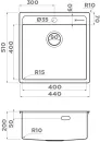 Кухонная мойка Omoikiri Daisen 44-IN icon 2