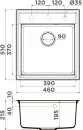 Кухонная мойка Omoikiri Daisen 46 BL icon 2