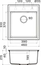 Кухонная мойка Omoikiri Daisen 46 ES icon 4
