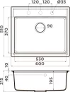 Кухонная мойка Omoikiri Daisen 60 BE icon 2