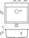 Кухонная мойка Omoikiri Daisen 60 WH icon 4