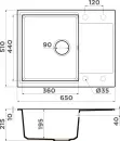 Кухонная мойка Omoikiri Daisen 65 WH icon 4