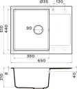 Кухонная мойка Omoikiri Daisen 65T-BE icon 2