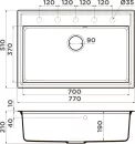 Кухонная мойка Omoikiri Daisen 77 BE icon 2