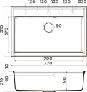 Кухонная мойка Omoikiri Daisen 77 WH icon 4