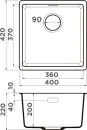 Кухонная мойка Omoikiri Kata 40-U WH icon 4