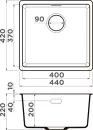 Кухонная мойка Omoikiri Kata 44-U WH icon 4
