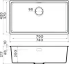 Кухонная мойка Omoikiri Kata 74-U PA icon 4