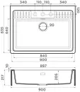 Кухонная мойка Omoikiri Kinokawa 90-GR icon 2