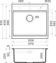 Кухонная мойка Omoikiri Kitagawa 57-WG icon 2