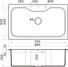 Кухонная мойка Omoikiri Maru 86 BL icon 2