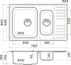 Кухонная мойка Omoikiri Sagami 79-2 IN icon 2