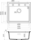 Кухонная мойка Omoikiri Sintesi 57-CN icon 2