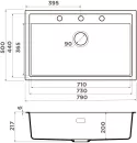 Кухонная мойка Omoikiri Sintesi 79 CN фото 2