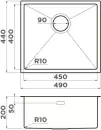 Кухонная мойка Omoikiri Taki 49-U/IF-IN icon 2