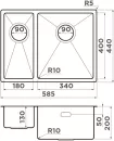 Кухонная мойка Omoikiri Taki 58-2-U/IF IN-R icon 2