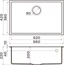 Кухонная мойка Omoikiri Tedori 66-U CH icon 2