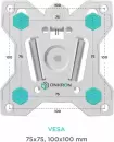 Кронштейн для телевизора Onkron R4 (белый) icon 5