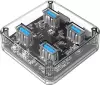 USB-хаб Orico MH4U-U3-10-CR-BP (прозрачный) icon