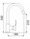 Смеситель для кухни Oute T1213BC icon 2