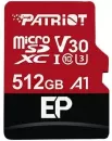 Карта памяти Patriot microSDXC EP Series PEF512GEP31MCX 512GB (с адаптером) icon