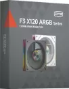 Вентилятор для корпуса PCCooler F3 X120 ARGB WH icon 5