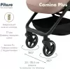 Детская прогулочная коляска Pituso Camino + чехол на ножки / Q-5 (бежевый) icon 3