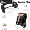 Детская прогулочная коляска Pituso Camino + чехол на ножки / Q-5 (бежевый) icon 5