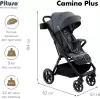 Детская прогулочная коляска Pituso Camino + чехол на ножки / Q-5 (графит) icon 2