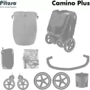 Детская прогулочная коляска Pituso Camino + чехол на ножки / Q-5 (графит) icon 4